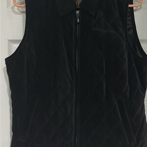 Ladies Harley-Davidson Black Quilted Vest-size Large